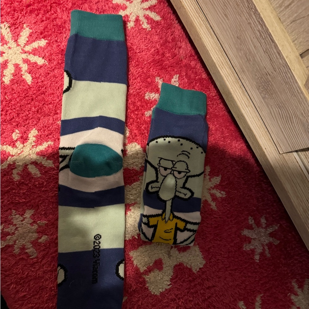 Character Themed Blue and Green Socks